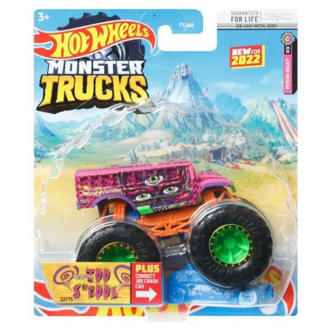 Hot Wheels Monster Trucks Volkswagen Drag Bus Psycho Delic 164 Scale Includes Connect And