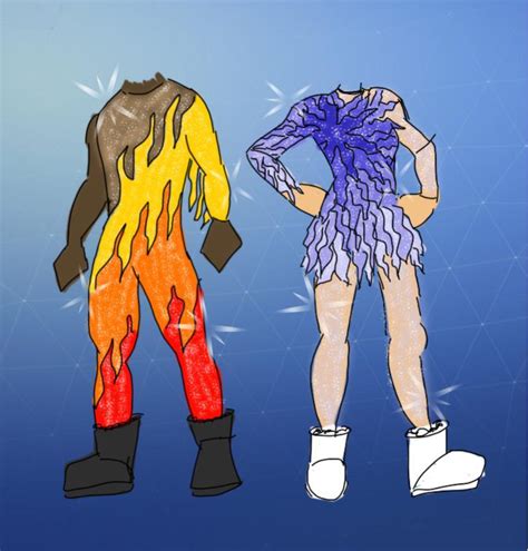 Fire Ice Figure Skater Skins Scrolller