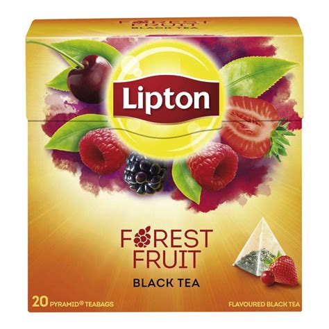 Lipton Schwarzer Tee Waldfrucht für echte Teegenießer aus nachhaltigem