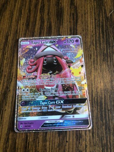 Pokemon Tapu Lele Gx 60 145 Celebrations Near Mint Ebay