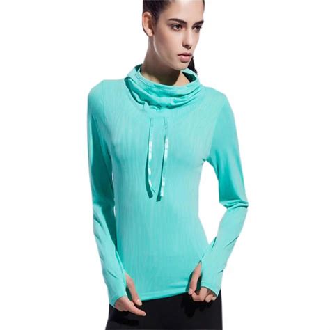 Women Yoga Shirts Quick Dry Hoodied Yoga Top Ropa Deportiva Women Long