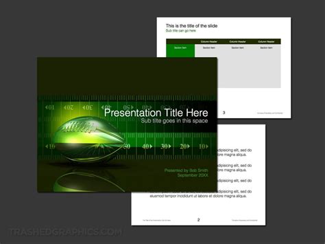 Football field PowerPoint template designs – TrashedGraphics