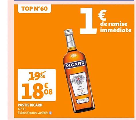 Promo Pastis Ricard Chez Auchan Icatalogue Fr