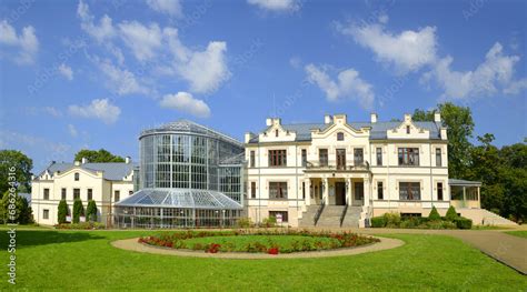 Beautiful Kretinga Museum With Winter Garden In Lithuania Stock Photo