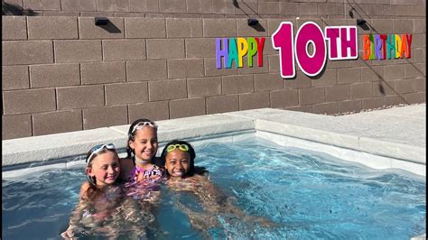 Emery S 10th Birthday Pool Party Youtube