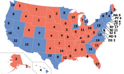 2020 United States Presidential Election Electoral College Map R