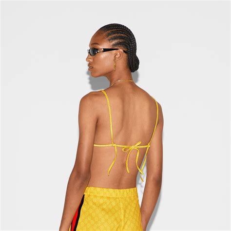 GG Stretch Jersey Bikini In Yellow GUCCI TR