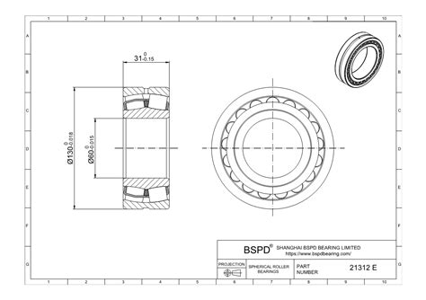 21312 E Spherical Roller Bearings BSPD Bearing Manufacturing