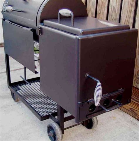 Bbq Smoker Pit In Houston Texas Firebox Grill And Cooking Grate Wood