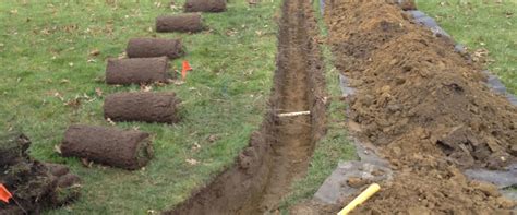 gravity fed drainage system