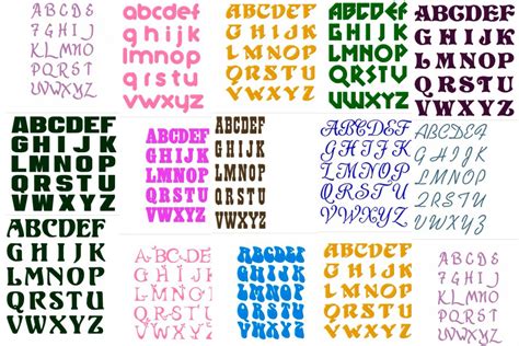 SALE: 200 Embroidery Fonts in BX Format. Instant Download. Machine ...