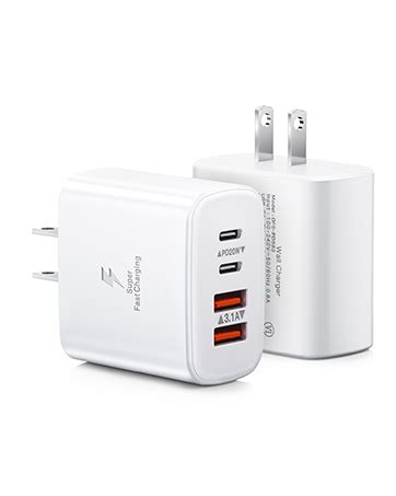 Amazon Usb C Wall Charger Block Pack W Port Fast Usb C