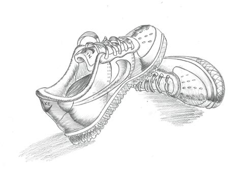 Thaddeus Soh Nike Shoes Pencil Drawing, 40% OFF