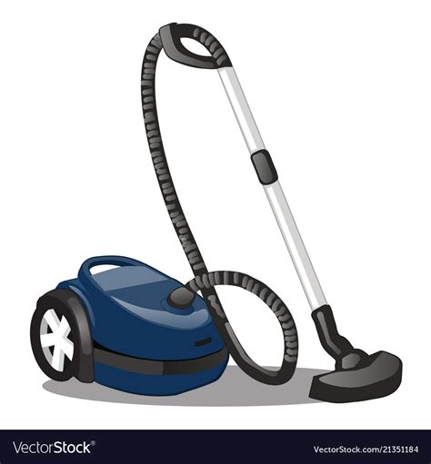 Blue Vacuum Cleaner Isolated On White Background Vector Image