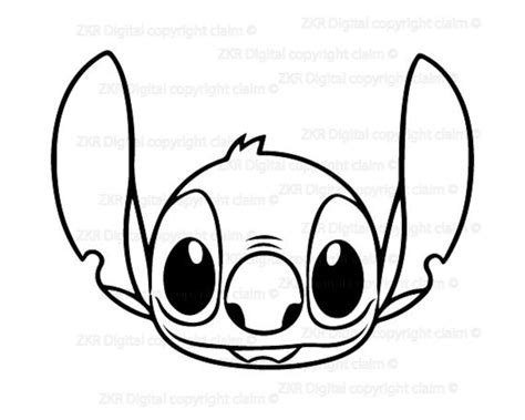 Stitch Svg Stitch Face Svg Happy Stitch Face Stitch Face Svg