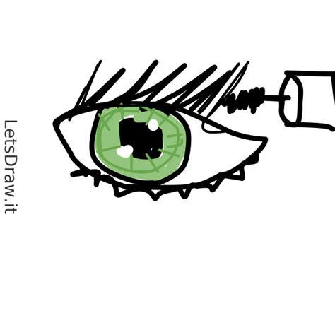 how to draw a mascara