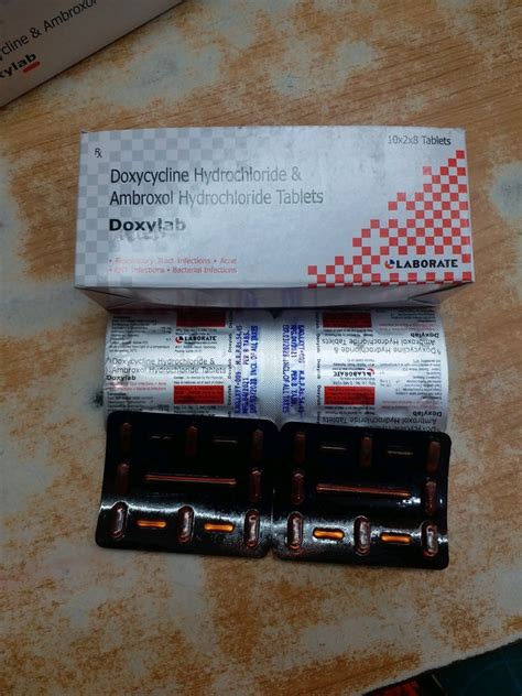 Ambroxol Doxycycline Doxylab Tablet 10x20 At Rs 35 Stripe In Nagpur