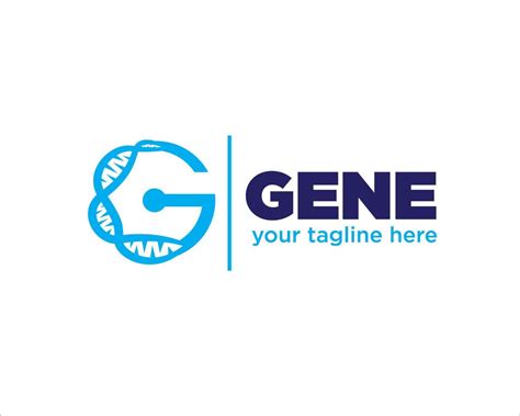 g gene logo designs health and lab 7502553 Vector Art at Vecteezy