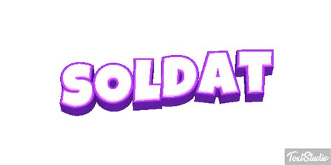 Soldat Mot Designs De Logo En Anim