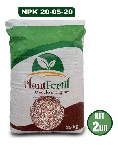 Adubo Fertilizante Npk 20 05 20 50kg Kit 2 Sacos De 25kg