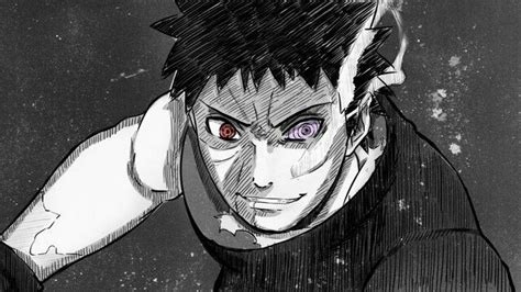 Pin Su Obito Uchihaobirin Arte Delle Anime Arte Horror Naruto