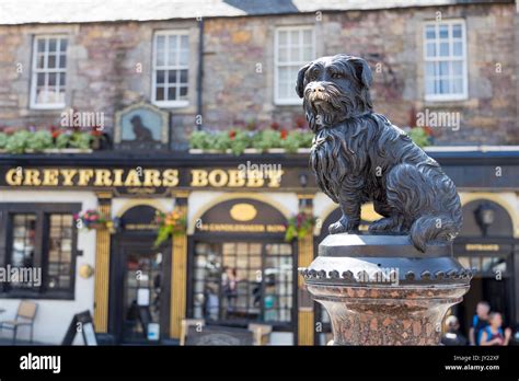 Sculpture Of Greyfriars Bobby Edinburgh Scotland United Kingdom