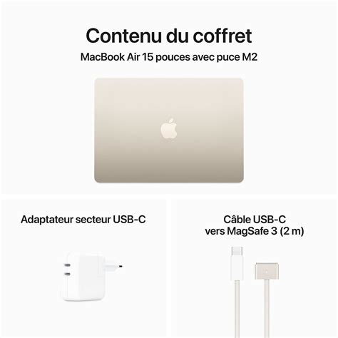 Apple Macbook Air M Pouces Lumi Re Stellaire Go Go