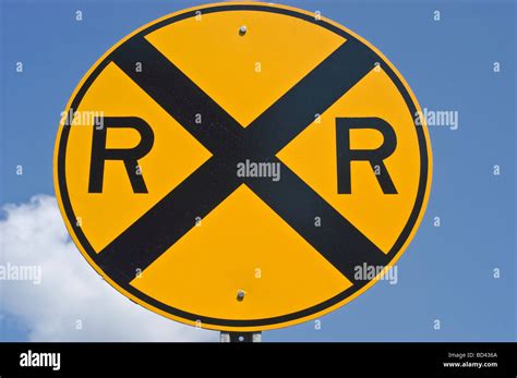 RR, RXR railroad sign, USA, United States Stock Photo - Alamy