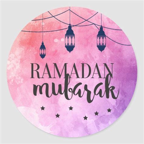 Ramadan Mubarak Stickers Eid Mubarak Stickers Zazzle