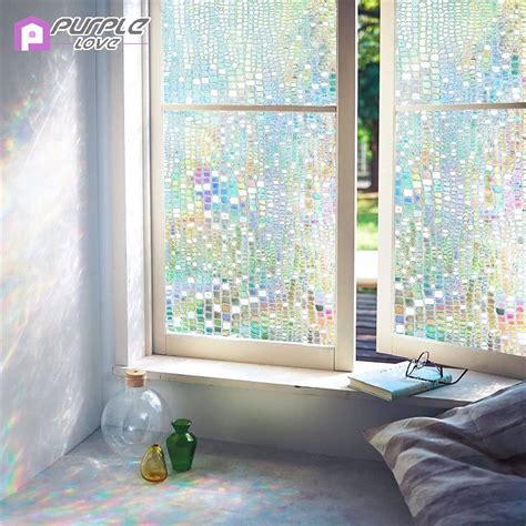 3D Rainbow Window Sticker Creative Privacy Protect Sticker Simple ...