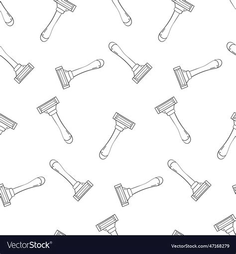 safety manual shaving razor pattern royalty  vector