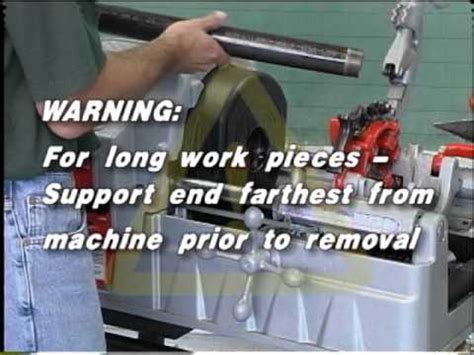 RIDGID 535 Automatic Threading Machine Instructional Video YouTube