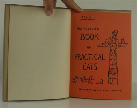 Old Possum S Book Of Practical Cats By Eliot T S Harcourt Brace And Company Hardcover 1st