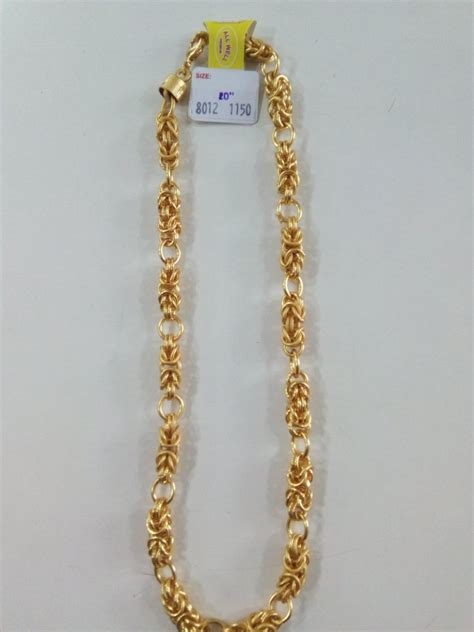 Brass Unique Design Gold Plated Chains For Men Size 20 At Rs 600