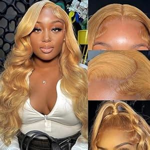 Amazon Honey Blonde Wig Human Hair Body Wave Honey Blonde Hd Lace