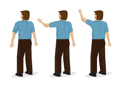 Cartoon Of The Someone Waving Goodbye Illustrations Royalty Free