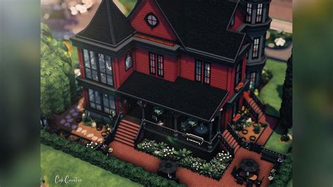 The Sims 4 Base Game Goth House - The Sims 4 House