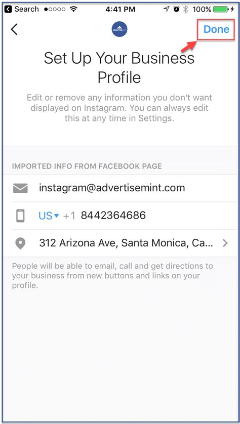 how to convert instagram account to business account