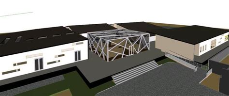 Cultural Center 3d Skp Model For Sketchup • Designs Cad