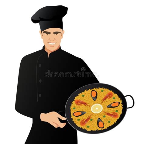 Cocinero Espa Ol Hermoso Que Lleva Un Sombrero De La Cocina Que