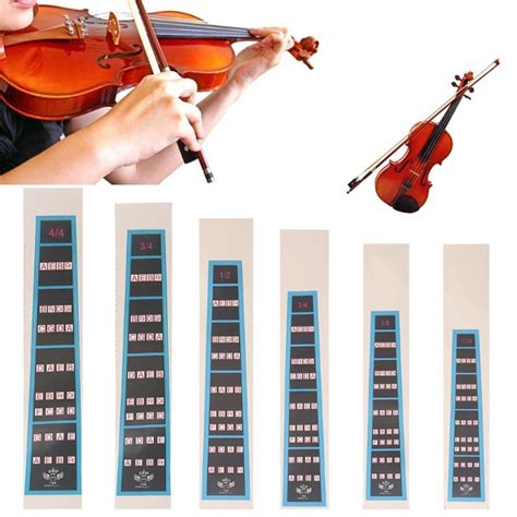 Violin Fingerboard Sticker Fretboard Note Label Fingering Chart 4 4 3 4