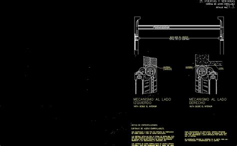 Steel Scrolling Blind DWG Detail For AutoCAD Designs CAD