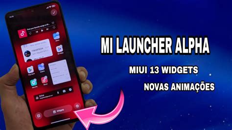 Baixe Agora Nova Miui ALPHA LAUNCHER Miui 13 Widgets Novo Layout