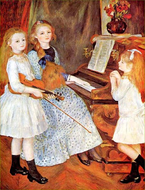 La Musique En Peinture Auguste Renoir Jeunes Filles Au