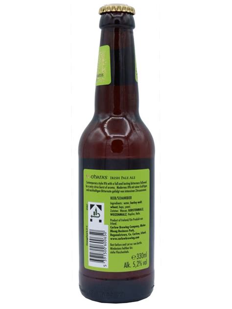 Oharas Irish Pale Ale - Dry Hopped India Pale Ale (IPA) - 0,33l