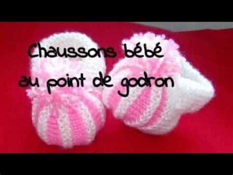 Tuto tricot chaussons pour bébé au point de godron