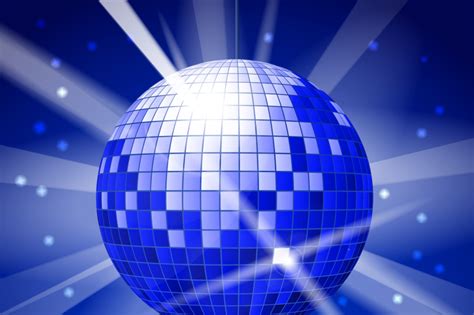 Dance club party vector background with disco ball By Microvector ...