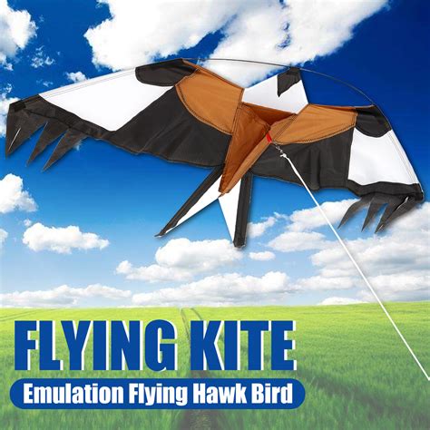 Emulation Flying Hawk Bird Scarer Drive Kite For House Garden Scarecrow