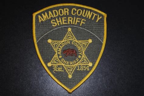 Amador County Sheriff's Office | Amador county, Police patches, County ...