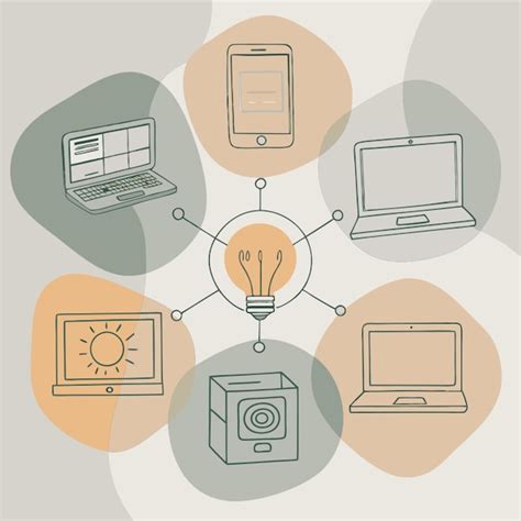 Soluciones tecnológicas innovadoras diseñar una imagen vectorial que